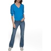 image:imageKarl Lagerfeld Womens Pull on V Neck Comfortable SweaterFrench Blue