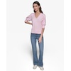 image:imageKarl Lagerfeld Womens Pull on V Neck Comfortable SweaterParfait