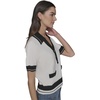 image:imageKarl Lagerfeld Womens Pull on V Neck Comfortable SweaterSoft WhiteBlack