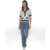 image:imageKarl Lagerfeld Womens Pull on V Neck Comfortable SweaterSoft WhiteBlack