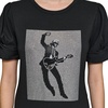 image:imageKarl Lagerfeld Womens Rockstar Karl Graphic TeeBlack