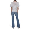 image:imageKarl Lagerfeld Womens Ruffle Crew Neck Lace TopWhite