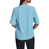 image:imageKarl Lagerfeld Womens Ruffle Front Short Sleeve BlouseAqua Mist