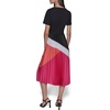 image:imageKarl Lagerfeld Womens Scoop Neck Short Sleeve Soft TShirtBlackFuschia Multi