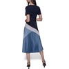 image:imageKarl Lagerfeld Womens Scoop Neck Short Sleeve Soft TShirtMarineChambray Blue Multi