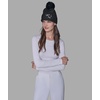 image:imageKarl Lagerfeld Womens Sequin Knit Faux Fur Pom BeanieBlack
