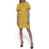 image:imageKarl Lagerfeld Womens Short Puff Sleeve Bow Detailed Neck Aline Mini DressFresia Yellow