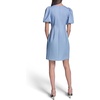 image:imageKarl Lagerfeld Womens Short Puff Sleeve Bow Detailed Neck Aline Mini DressLight Blue Multi