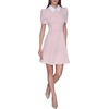 image:imageKarl Lagerfeld Womens Short Puff Sleeve Embellished Collar Aline Mini DressHot CoralSoft White