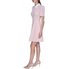 image:imageKarl Lagerfeld Womens Short Puff Sleeve Embellished Collar Aline Mini DressHot CoralSoft White