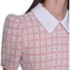 image:imageKarl Lagerfeld Womens Short Puff Sleeve Embellished Collar Aline Mini DressHot CoralSoft White