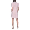 image:imageKarl Lagerfeld Womens Short Puff Sleeve Embellished Collar Aline Mini DressHot CoralSoft White