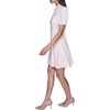 image:imageKarl Lagerfeld Womens Short Puff Sleeve Embellished Collar Aline Mini DressRose