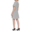 image:imageKarl Lagerfeld Womens Short Puff Sleeve Embellished Collar Aline Mini DressSoft WhiteBlack