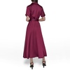 image:imageKarl Lagerfeld Womens Short Sleeve Buttons Down Front ShirtdressWine