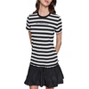 image:imageKarl Lagerfeld Womens Short Sleeve Casual TShirtBlackSoft White