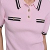 image:imageKarl Lagerfeld Womens Short Sleeve Classic Tailored Polished Sweater with CollarBallet SlipperBlack