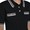 image:imageKarl Lagerfeld Womens Short Sleeve Classic Tailored Polished Sweater with CollarSoft WhiteBlack