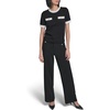 image:imageKarl Lagerfeld Womens Short Sleeve Classic Tailored Polished SweaterSoft WhiteBlack