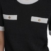 image:imageKarl Lagerfeld Womens Short Sleeve Classic Tailored Polished SweaterSoft WhiteBlack