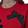 image:imageKarl Lagerfeld Womens Short Sleeve Crew Neck 3D Bows SweaterAdmiralBlack
