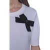 image:imageKarl Lagerfeld Womens Short Sleeve Crew Neck 3D Bows SweaterSoft WhiteBlack