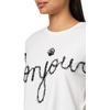 image:imageKarl Lagerfeld Womens Short Sleeve Crew Neck Bonjour Motif TShirtSoft White