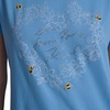 image:imageKarl Lagerfeld Womens Short Sleeve Crew Neck Floral Heart Logo TShirtSky Blue