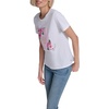 image:imageKarl Lagerfeld Womens Short Sleeve Crew Neck Floral Logo TShirtNew White