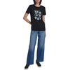 image:imageKarl Lagerfeld Womens Short Sleeve Crew Neck Flower Logo TShirtNew Black