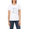 image:imageKarl Lagerfeld Womens Short Sleeve Crew Neck Flower Logo TShirtNew White