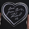 image:imageKarl Lagerfeld Womens Short Sleeve Crew Neck Heart Logo TShirtNew Black