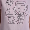 image:imageKarl Lagerfeld Womens Short Sleeve Crew Neck Logo TShirtBallet Slipper