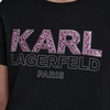 image:imageKarl Lagerfeld Womens Short Sleeve Crew Neck Logo TShirtBlackYellowMint