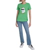image:imageKarl Lagerfeld Womens Short Sleeve Crew Neck Logo TShirtGarden Green