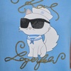 image:imageKarl Lagerfeld Womens Short Sleeve Crew Neck Logo TShirtSky Blue