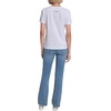 image:imageKarl Lagerfeld Womens Short Sleeve Crew Neck Logo TShirtWhiteYellowMint