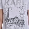 image:imageKarl Lagerfeld Womens Short Sleeve Crew Neck Paris Logo TShirtNew White