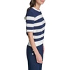 image:imageKarl Lagerfeld Womens Short Sleeve Crew Neck Striped Sequin SweaterNaval AcademySoft White
