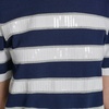 image:imageKarl Lagerfeld Womens Short Sleeve Crew Neck Striped Sequin SweaterNaval AcademySoft White