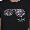 image:imageKarl Lagerfeld Womens Short Sleeve Crew Neck Sunglasses Logo TShirtNew Black