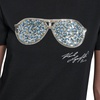 image:imageKarl Lagerfeld Womens Short Sleeve Crew Neck Sunglasses Logo TShirtNew BlackYellowMint