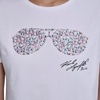 image:imageKarl Lagerfeld Womens Short Sleeve Crew Neck Sunglasses Logo TShirtNew White