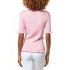 image:imageKarl Lagerfeld Womens Short Sleeve Delicate Sweater with Ruffle DetailingParis Pink