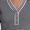 image:imageKarl Lagerfeld Womens Short Sleeve Delicate Sweater with Ruffle DetailingSoft WhiteBlack