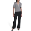 image:imageKarl Lagerfeld Womens Short Sleeve Delicate Sweater with Ruffle DetailingSoft WhiteBlack