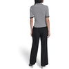 image:imageKarl Lagerfeld Womens Short Sleeve Delicate Sweater with Ruffle DetailingSoft WhiteBlack