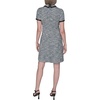 image:imageKarl Lagerfeld Womens Short Sleeve Keyhole Neckline Knit Tweed DressBeacon BlueDark Teal Multi