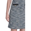image:imageKarl Lagerfeld Womens Short Sleeve Keyhole Neckline Knit Tweed DressBeacon BlueDark Teal Multi