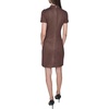 image:imageKarl Lagerfeld Womens Short Sleeve Mock Neck Sheath Mini DressChocolate